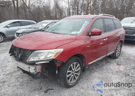 2014 Nissan Pathfinder Sl z USA, uszkodzony, nr VIN 5N1AR2MN9EC665461